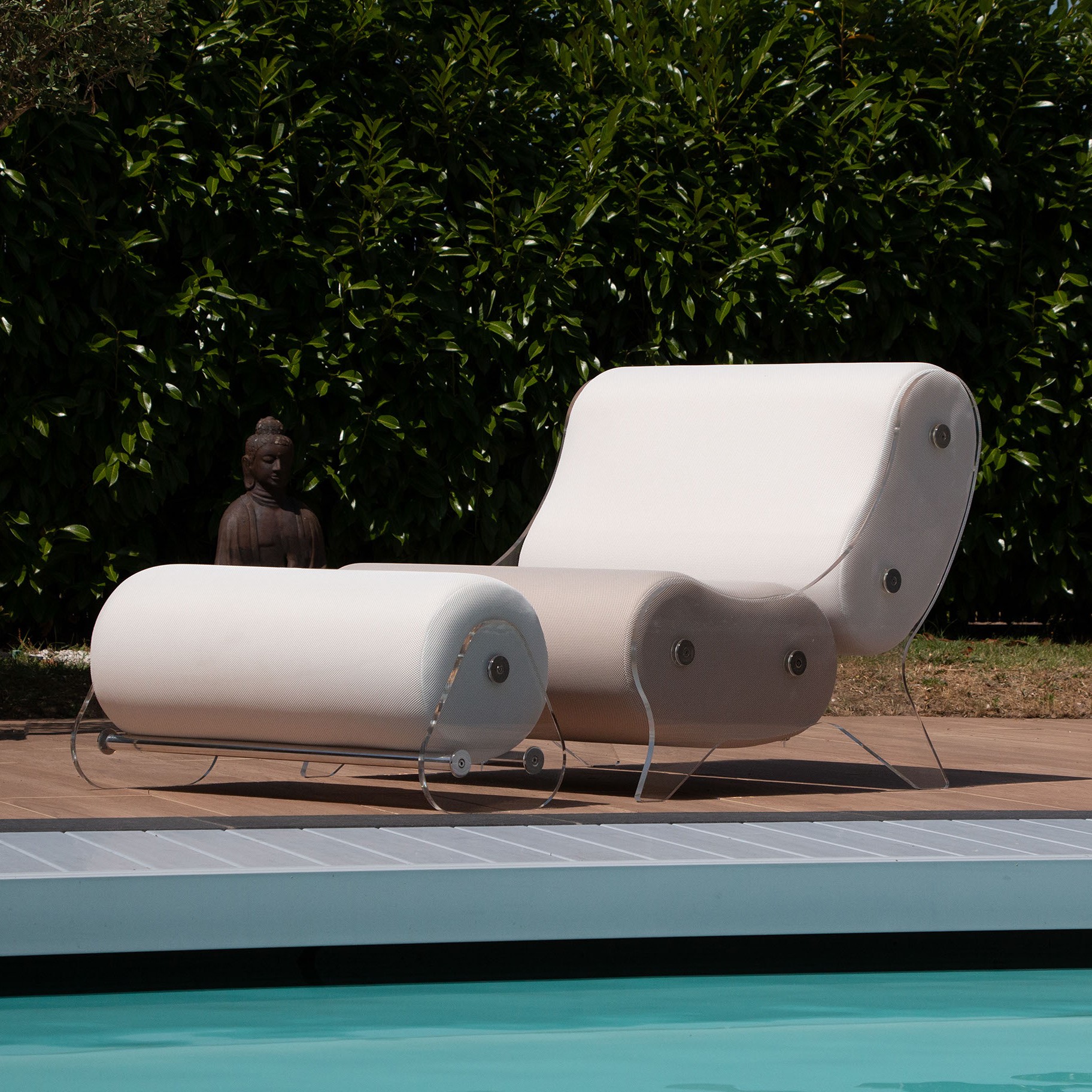 Fauteuil design MW06 en verre acrylique - Fait main en France.