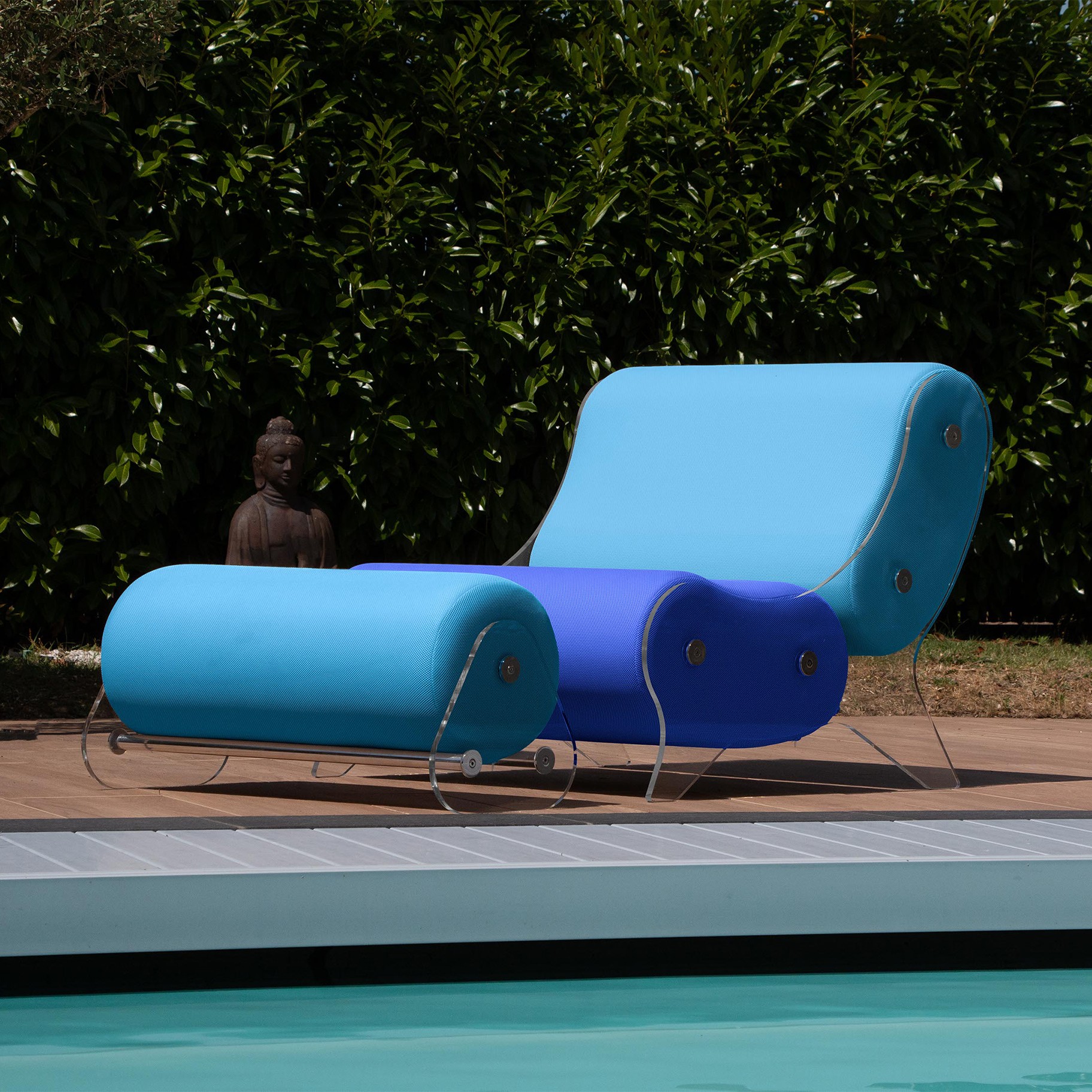 Fauteuil design MW06 en verre acrylique - Fait main en France.