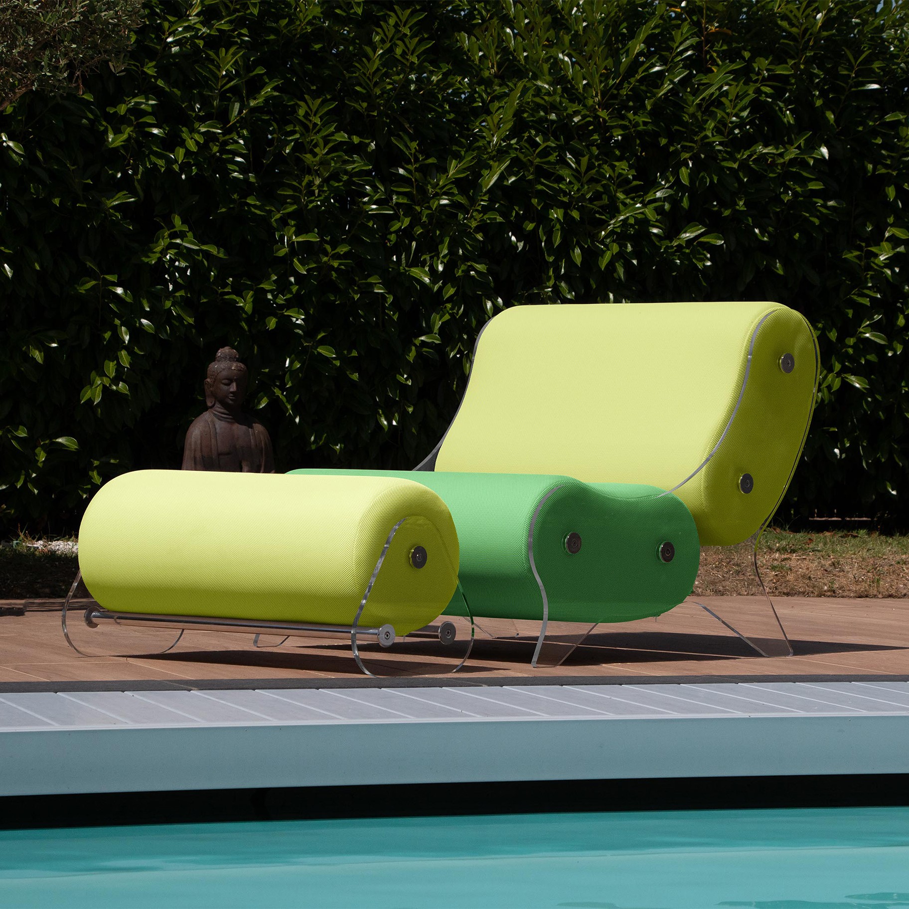 Fauteuil design MW06 en verre acrylique - Fait main en France.