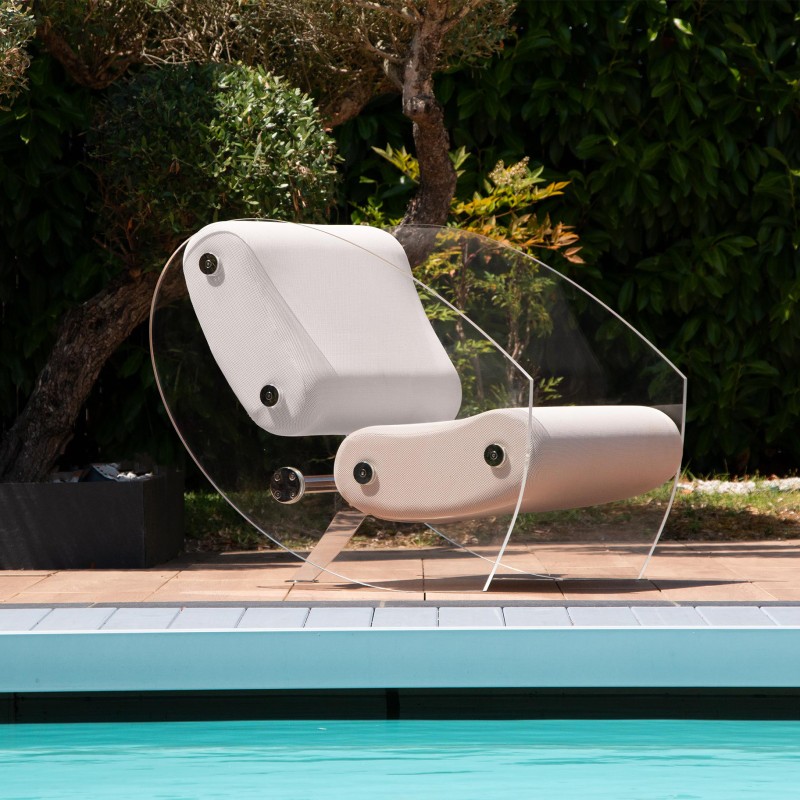 MW07 Design armchair - Foam Seat - Acrylic glass