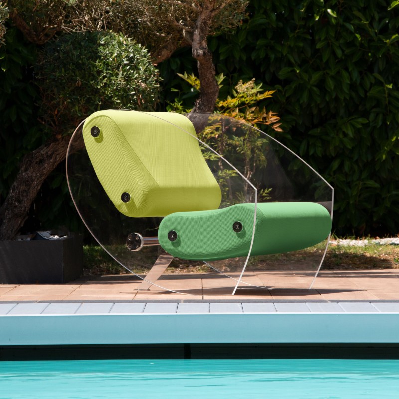 MW07 Design armchair - Foam Seat - Acrylic glass
