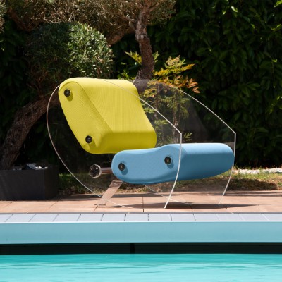 MW07 Design armchair - Foam Seat - Acrylic glass