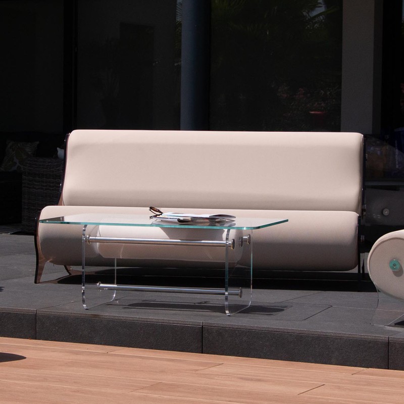Design-Sofa MW06 aus Acrylglas - Handgefertigt in Frankreich.