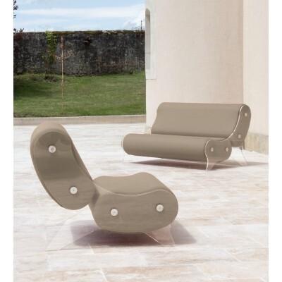 Armchair MW06 Design - acrylic glass - Handmade in France.