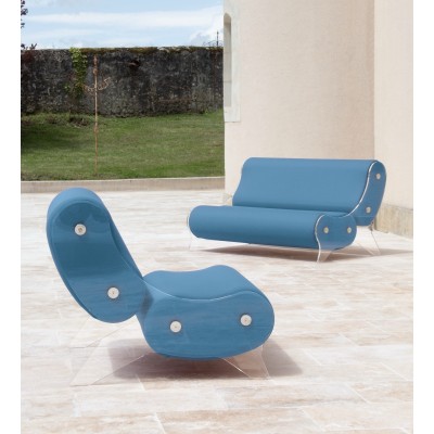 Fauteuil design MW06 en verre acrylique - Fait main en France. Fauteuil design MW06 en verre acrylique - Fait main en France.