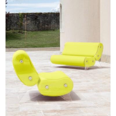 Armchair MW06 Design - acrylic glass - Handmade in France.