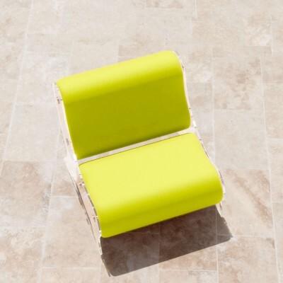 Armchair MW06 Design - acrylic glass - Handmade in France.