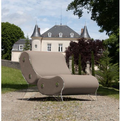 Fauteuil design MW06 en verre acrylique - Fait main en France. Fauteuil design MW06 en verre acrylique - Fait main en France.