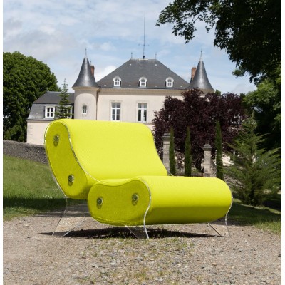 Fauteuil design MW06 en verre acrylique - Fait main en France. Fauteuil design MW06 en verre acrylique - Fait main en France.