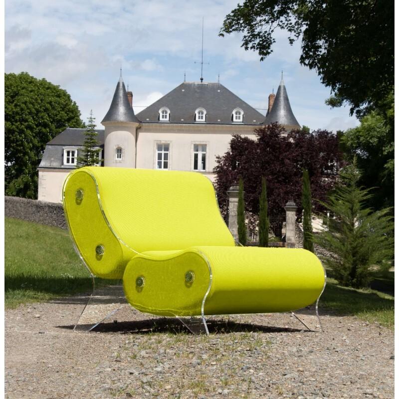 Armchair MW06 Design - acrylic glass - Handmade in France.