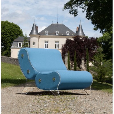 Fauteuil design MW06 en verre acrylique - Fait main en France. Fauteuil design MW06 en verre acrylique - Fait main en France.