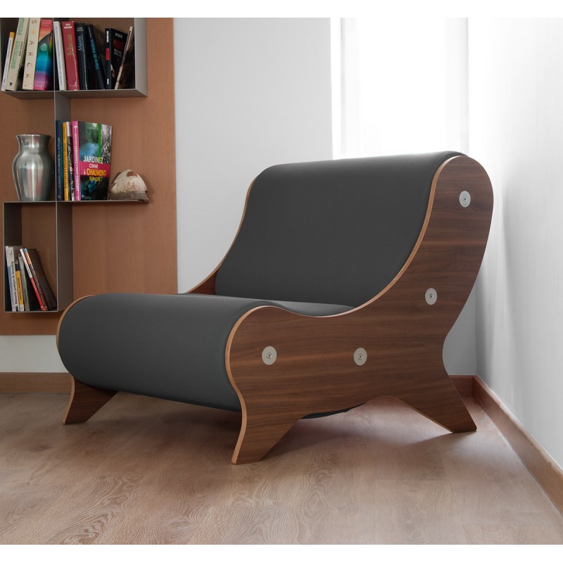 Armchair MW06 Design - Bois - Handmade in France.