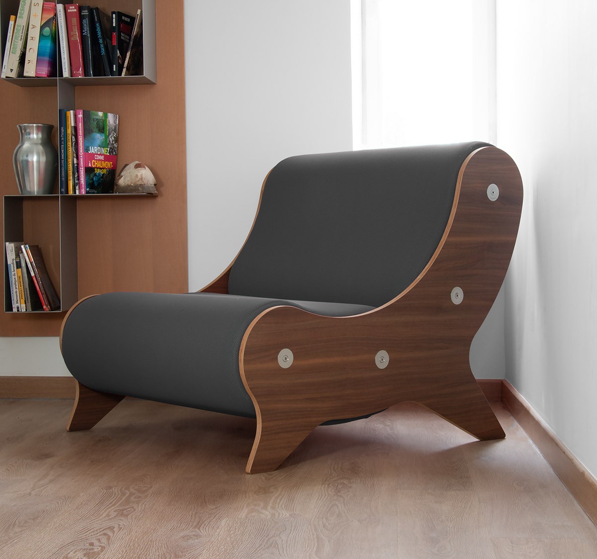 Armchair MW06 Design - Bois - Handmade in France.