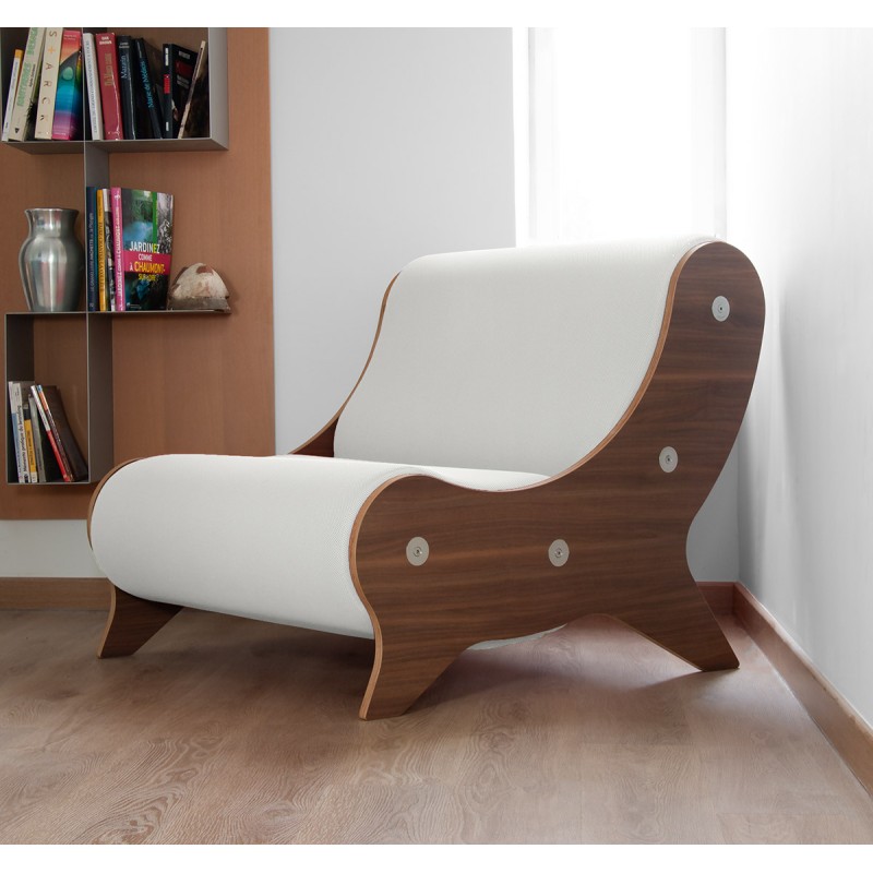 Armchair MW06 Design - Bois - Handmade in France.