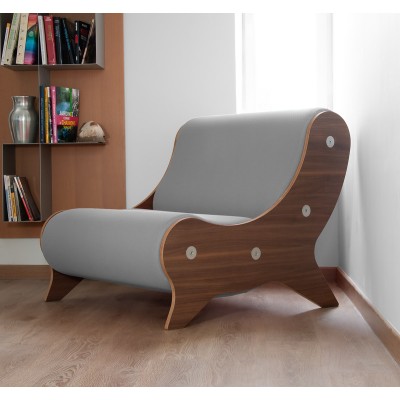 Armchair MW06 Design - Bois - Handmade in France.