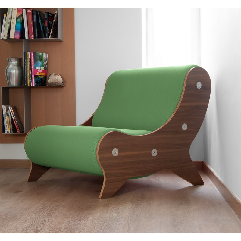Armchair MW06 Design - Bois - Handmade in France.