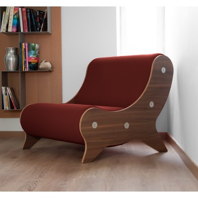 Armchair MW06 Design - Bois - Handmade in France.