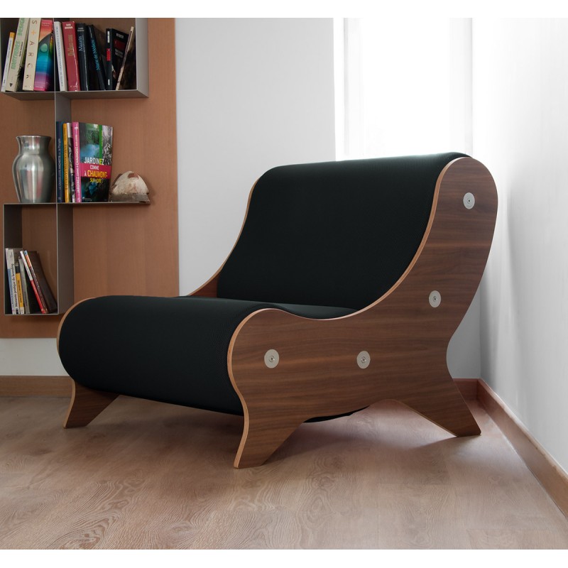 Armchair MW06 Design - Bois - Handmade in France.