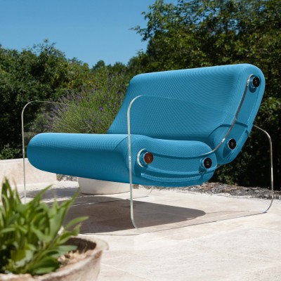 MW03 Design armchair - Foam Seat - transparent acrylic glass