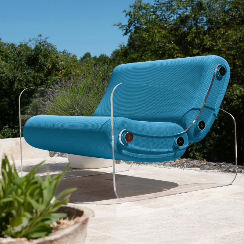 MW03 Design armchair - Foam Seat - transparent acrylic glass