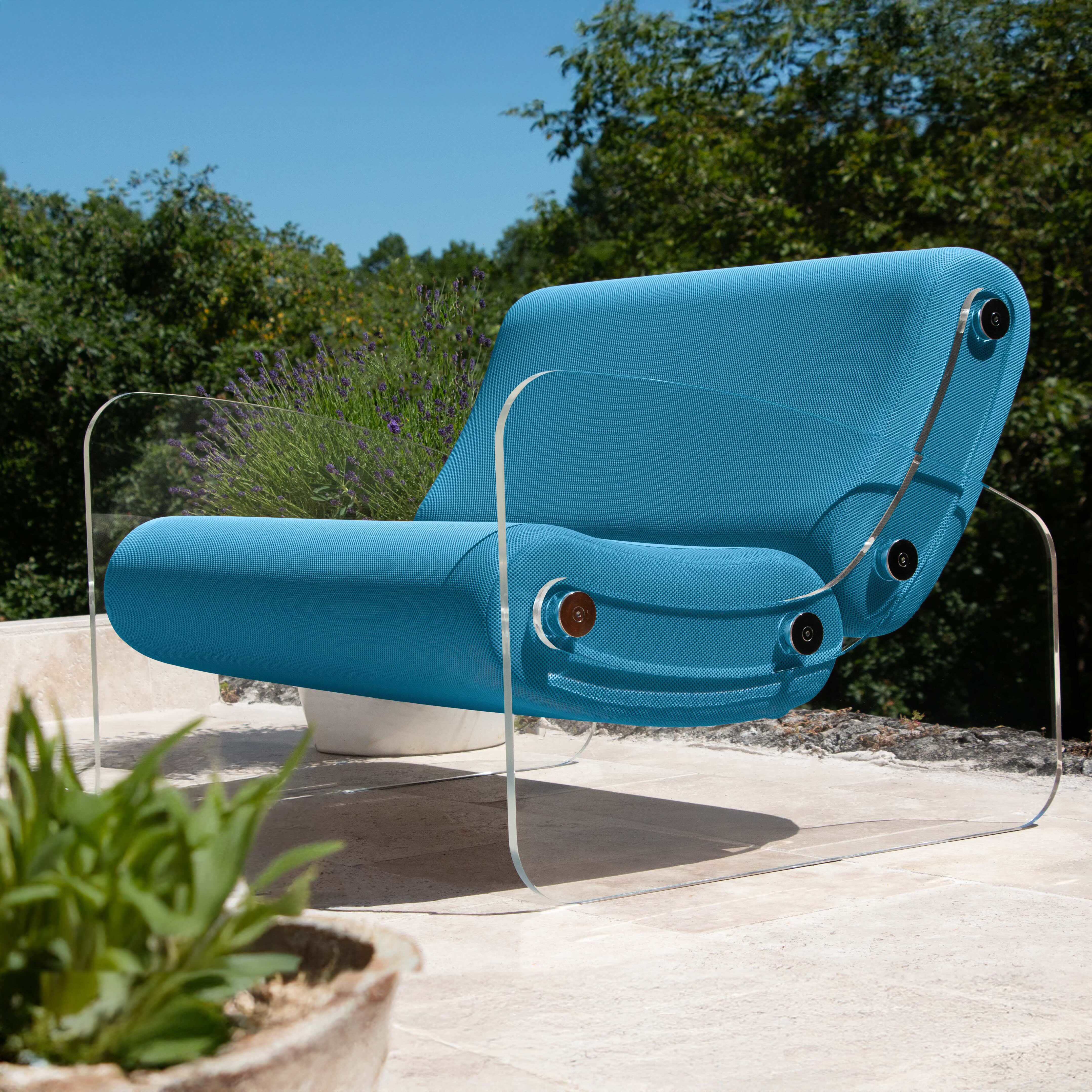MW03 Design armchair - Foam Seat - transparent acrylic glass