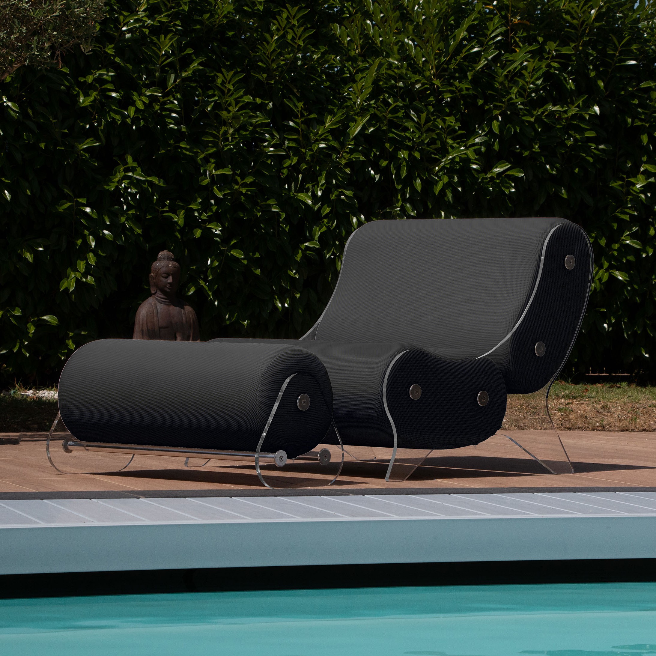 Armchair MW06 Design - acrylic glass - Handmade in France.