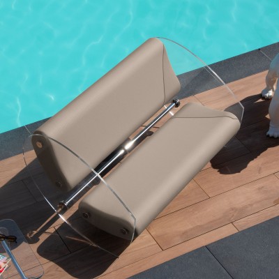 Designer-Sofa MW07 aus Acrylglas - Schaumstoffsitz - Handgefertigt in Frankreich. Designer-Sofa MW07 aus Acrylglas - Schaumstoffsitz - Handgefertigt in Frankreich.