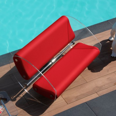 Designer-Sofa MW07 aus Acrylglas - Schaumstoffsitz - Handgefertigt in Frankreich. Designer-Sofa MW07 aus Acrylglas - Schaumstoffsitz - Handgefertigt in Frankreich.