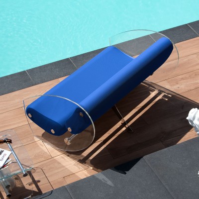 Canapé design MW07 en verre acrylique - Assise en mousse - Fait main en France. Canapé design MW07 en verre acrylique - Assise en mousse - Fait main en France.