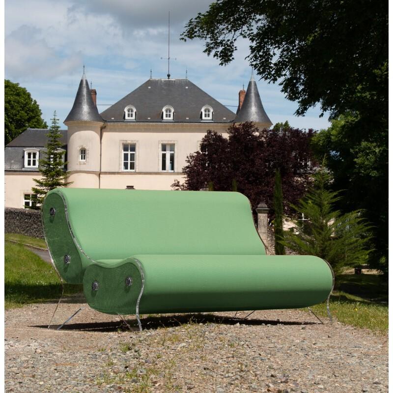 Design-Sofa MW06 aus PMMA - Handgefertigt in Frankreich.
