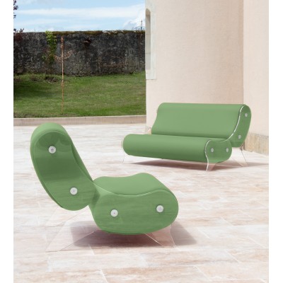 Sofa MW06 Design - Acrylic glass - Handmade in France.