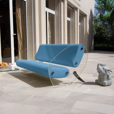 Designer-Sofa MW07 aus Acrylglas - Schaumstoffsitz - Handgefertigt in Frankreich. Designer-Sofa MW07 aus Acrylglas - Schaumstoffsitz - Handgefertigt in Frankreich.