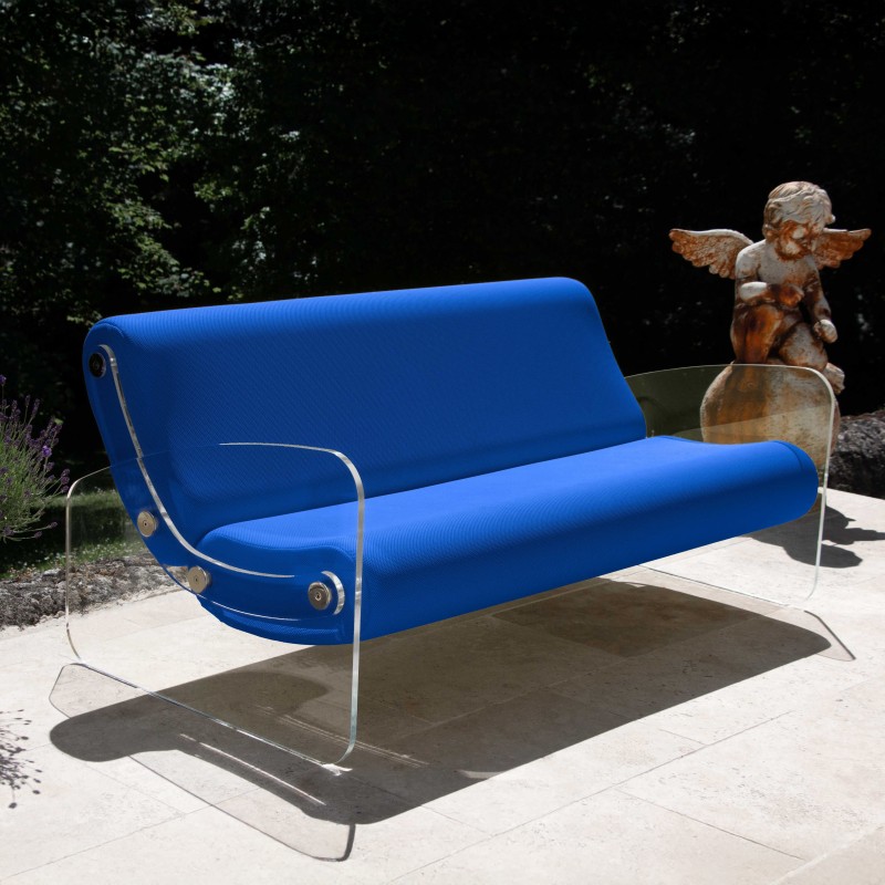 Designer-Sofa MW01 aus Acrylglas - Schaumstoffsitz - Handgefertigt in Frankreich. Designer-Sofa MW01 aus Acrylglas - Schaumstoffsitz - Handgefertigt in Frankreich.