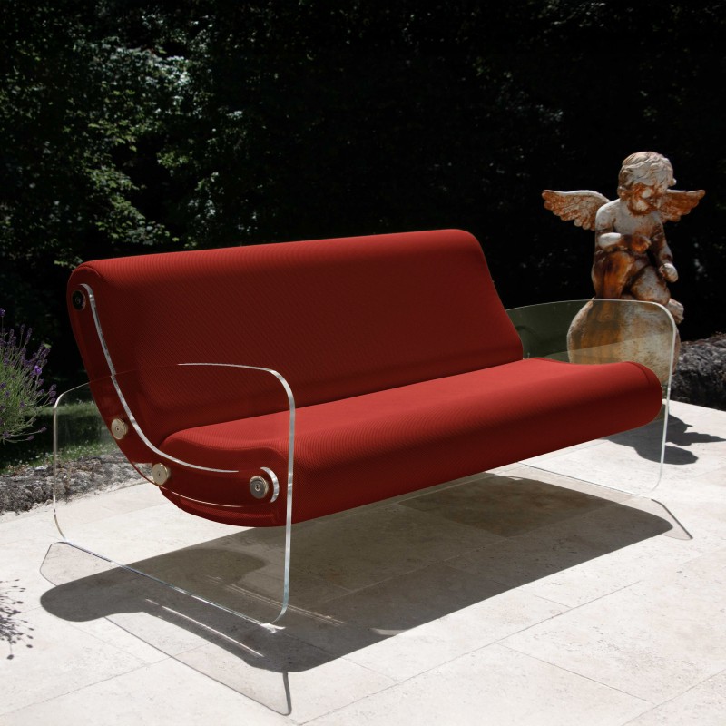 Designer-Sofa MW01 aus Acrylglas - Schaumstoffsitz - Handgefertigt in Frankreich. Designer-Sofa MW01 aus Acrylglas - Schaumstoffsitz - Handgefertigt in Frankreich.