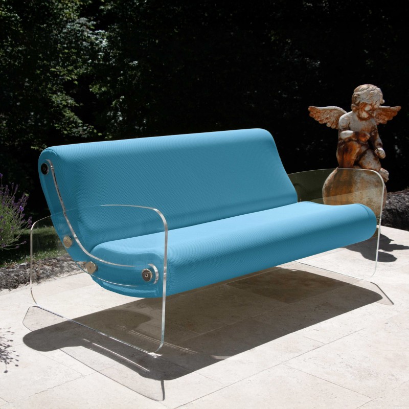 Designer-Sofa MW01 aus Acrylglas - Schaumstoffsitz - Handgefertigt in Frankreich. Designer-Sofa MW01 aus Acrylglas - Schaumstoffsitz - Handgefertigt in Frankreich.