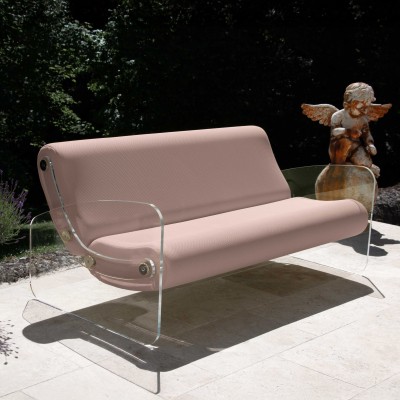 Designer-Sofa MW01 aus Acrylglas - Schaumstoffsitz - Handgefertigt in Frankreich. Designer-Sofa MW01 aus Acrylglas - Schaumstoffsitz - Handgefertigt in Frankreich.