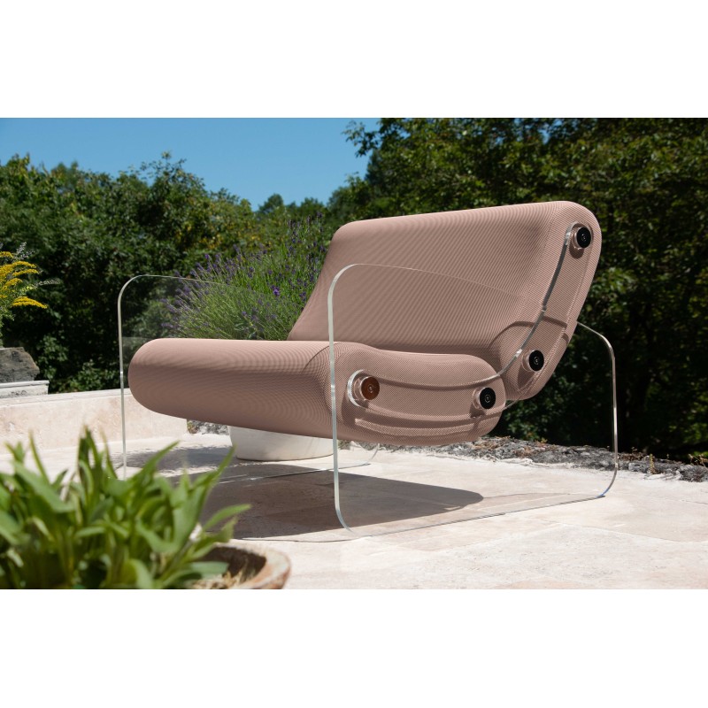 MW03 Design armchair - Foam Seat - transparent acrylic glass