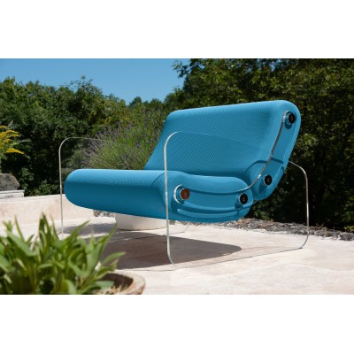 Fauteuil design MW03 en verre acrylique - Assise en mousse - Fait main en France. Fauteuil design MW03 en verre acrylique - Assise en mousse - Fait main en France.