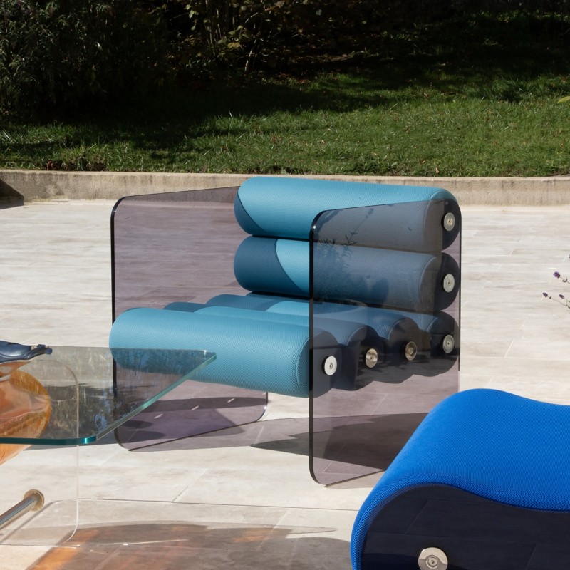 MW01 Design armchair - Foam Seat - Bronze PMMA