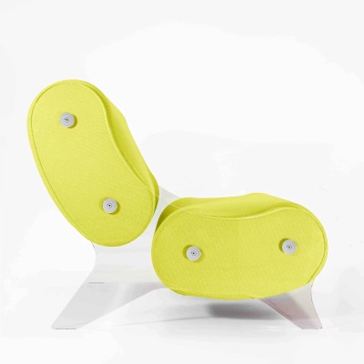 Fauteuil design MW06 – Parois en PMMA coulé, assise en mousse