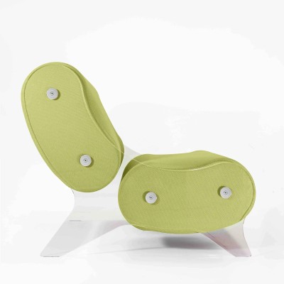 Fauteuil design MW06 – Parois en PMMA coulé, assise en mousse
