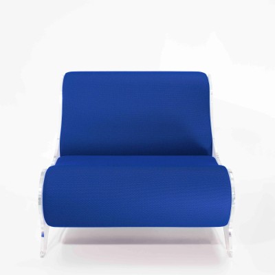 Design Sessel MW06 – Wände aus gegossenem PMMA, Sitz aus Schaumstoff