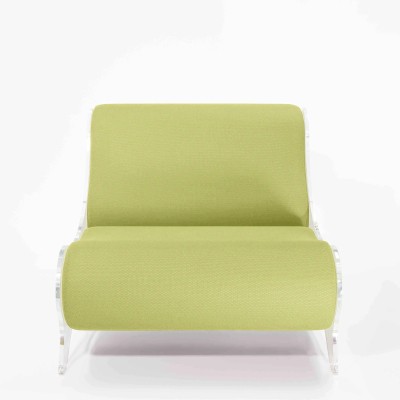 Design armchair MW06 – Cast PMMA panels, foam seat