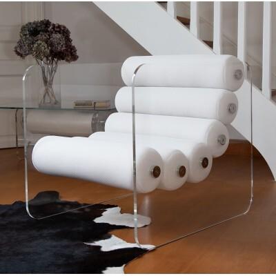 Design armchair MW02 in PMMA - Handmade in France.