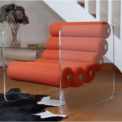 Fauteuil design MW02 en PMMA - Fait main en France.