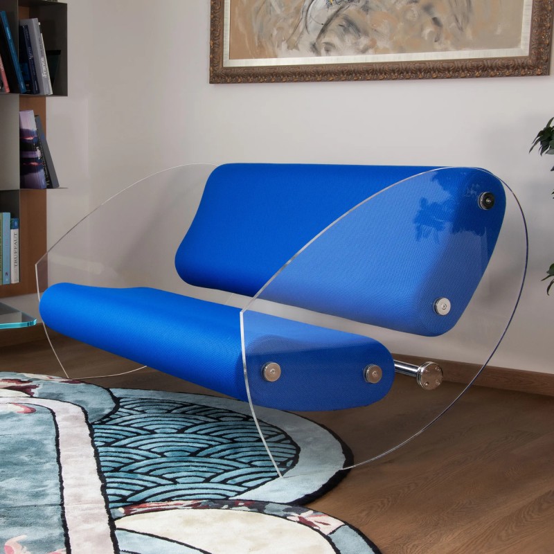 Designer-Sofa MW07 aus PMMA - Schaumstoffsitz - Handgefertigt in Frankreich.