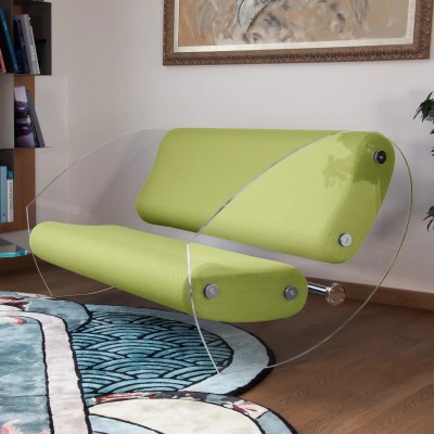 Designer-Sofa MW07 aus PMMA - Schaumstoffsitz - Handgefertigt in Frankreich.