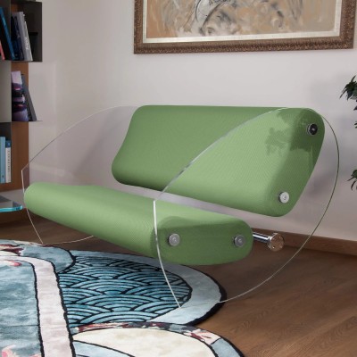 Designer-Sofa MW07 aus PMMA - Schaumstoffsitz - Handgefertigt in Frankreich.