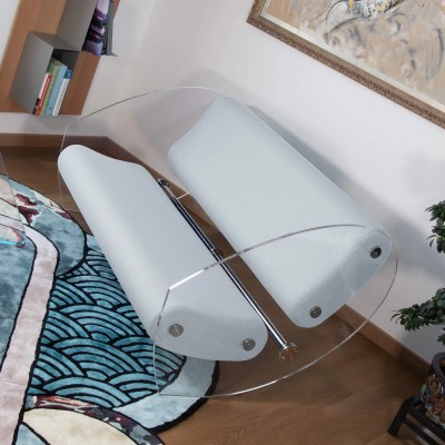 Designer-Sofa MW07 aus PMMA - Schaumstoffsitz - Handgefertigt in Frankreich.