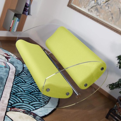 Designer-Sofa MW07 aus PMMA - Schaumstoffsitz - Handgefertigt in Frankreich.